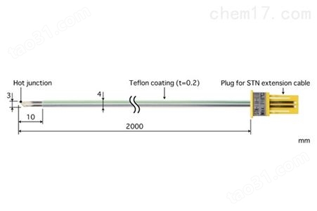 安立计器anritsu K型热电偶：STN-11K-200