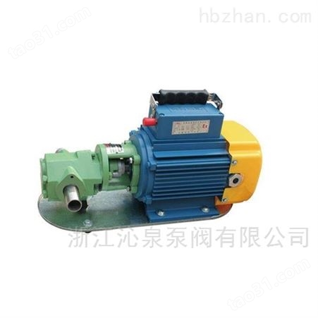 沁泉 WCB-50-0.37手提式不锈钢齿轮油泵