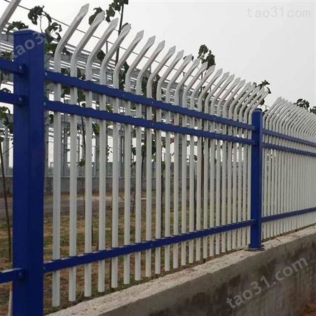 厂区锌钢护栏 防爬锌钢护栏 小区围栏