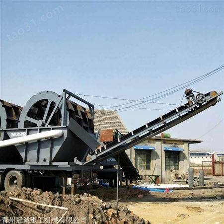 淡化海沙的配套设备 生产砂石料设备 山东车载轮式海沙淡化机械