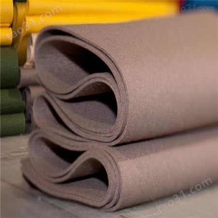 厂家供应化纤彩色毡毛毡工艺制品天蓬毛毡图纸定制