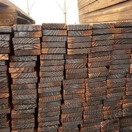 邦皓木业碳化木户外炭化木板火烧木园林建设