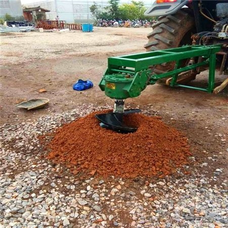 雷创植树造林挖坑机 拖拉机带动20-80公分螺旋地钻机