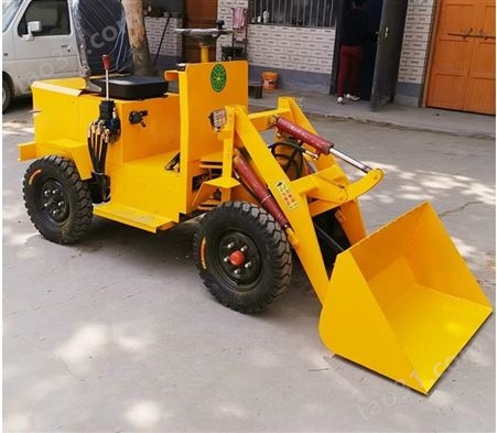 工程微型装载机 农用四驱装载机 工地小型电动铲车 混凝土装载机