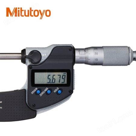 Mitutoyo日本三丰电子数显花键千分尺小头331-252-30外径千分尺25-50mm