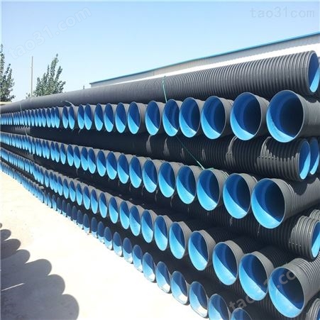 鄂州HDPE双壁波纹管 大口径排污排水管 DN500聚乙烯波纹管 规格齐全 万锦厂家定做