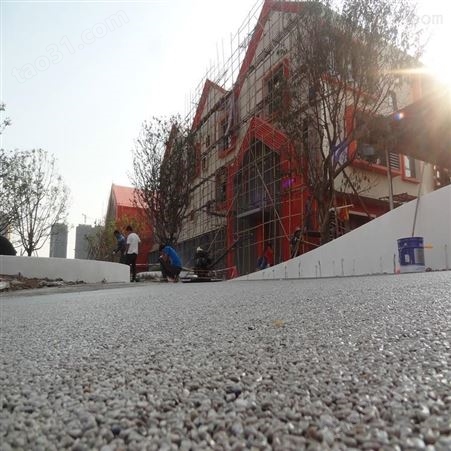 广州增城区彩胶石透水地坪专用胶 地石丽胶粘石材料厂家