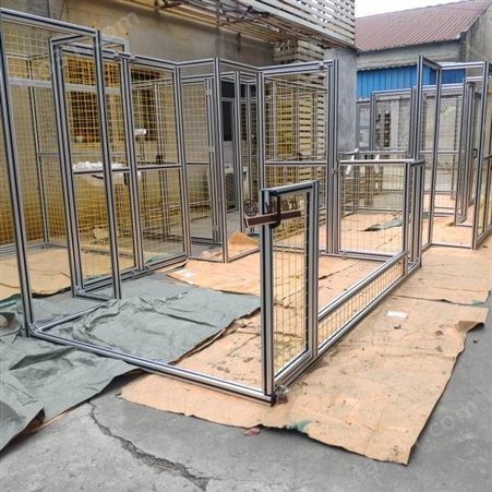 湖州隔断机床设备隔断 安全防护设备 仓库围栏隔断铝型材成品
