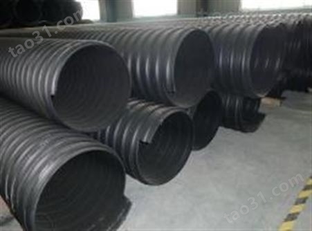湖南湘潭HDPE钢带增强波纹管钢带缠绕管DN300-2000规格齐全 万锦钢带管