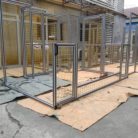 苏州车间防护围栏厂 设备防护围栏 铝型材机器人围栏定制厂家