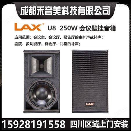 LAX锐丰 U26 双6.5寸 线性扬声器音柱多功能讨论会议壁挂专业音箱
