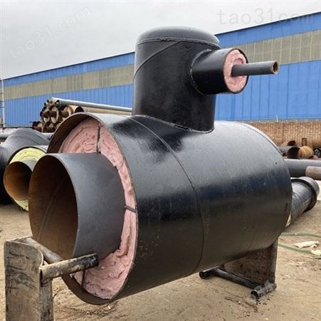 预制下排水式 钢套钢保温疏水节 兴松管道生产可定制
