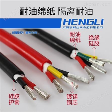 10mm2镀锡铜线NH-YGCP2硅橡胶软电缆