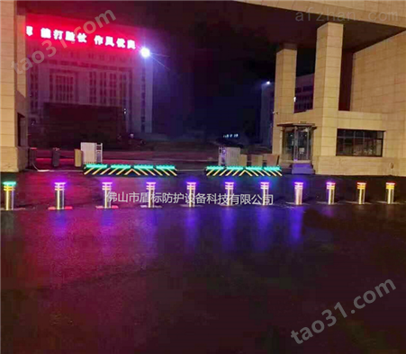 新疆校园防暴防撞升降式阻车路障柱