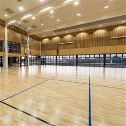 室内体育馆运动木地板枫木防滑地板